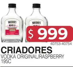 Masivos Breeder's criadores vodka oferta