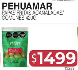 Masivos Castell papas fritas acanaladas/ comunes 420g oferta