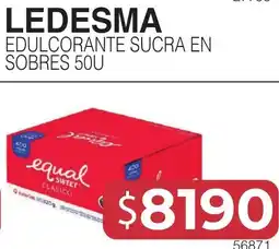 Masivos Ledesma edulcorante sucra en sobres 50u oferta