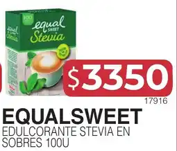 Masivos Equal sweet edulcorante stevia en sobres oferta