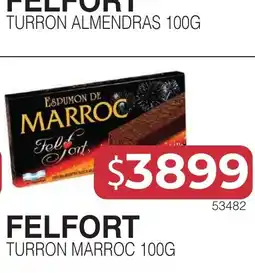 Masivos Felfort turron almendras 100g oferta
