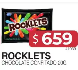 Masivos Rocklets chocolate confitado oferta