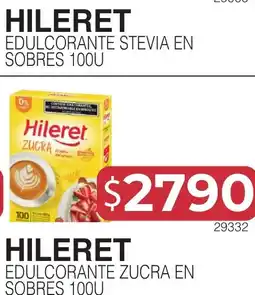 Masivos Hileret edulcorante stevia en sobres 100u oferta