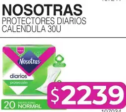 Masivos Nosotras protectores diarios calendula 30u oferta