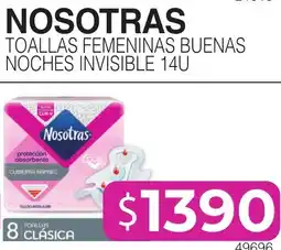 Masivos Nosotras toallas femeninas buenas noches invisible oferta