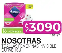 Masivos Nosotras toallas femeninas invisible curve oferta