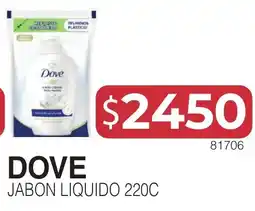 Masivos Dove jabon liquido 220c oferta
