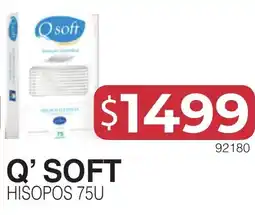 Masivos Q' soft hisopos 75u oferta