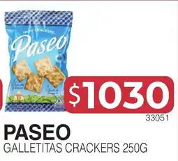 Masivos Paseo galletitas crackers oferta