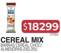 Masivos Cereal mix barras cereal choc/almendras oferta
