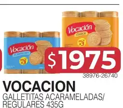 Masivos Vocacion galletitas acarameladas/ regulares oferta