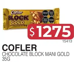 Masivos Cofler chocolate block mani gold oferta