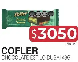 Masivos Cofler chocolate estilo dubai oferta