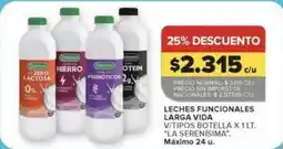 Carrefour Vida - leches funcionales larga vida oferta