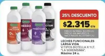 Vida - leches funcionales larga vida