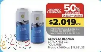 Quilmes - cerveza blanca lata