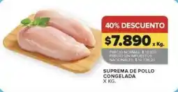 Carrefour Suprema de pollo congelada oferta
