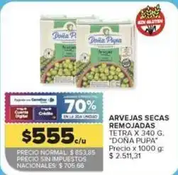 Carrefour Arvejas secas remojadas oferta