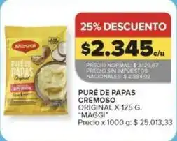 Carrefour Maggi - puré de papas cremoso original oferta