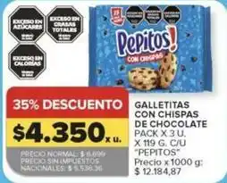 Carrefour Pepitos - galletitas con chispas de chocolate oferta