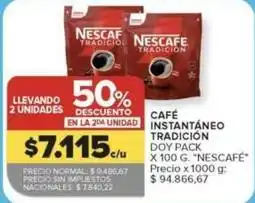 Carrefour Nescafé - café instantáneo tradición oferta