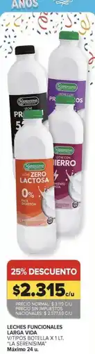 Carrefour Vida - leches funcionales larga vida oferta