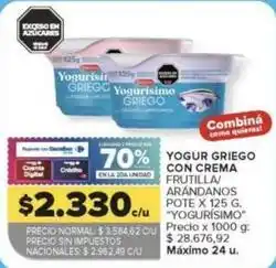 Carrefour Yogurísimo - yogur griego con crema oferta