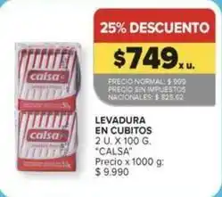 Carrefour Calsa - levadura en cubitos oferta