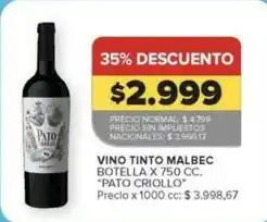 Carrefour Malbec - vino tinto malbec oferta