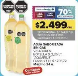 Carrefour Aquarius - agua saborizada sin gas oferta