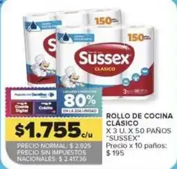 Carrefour Sussex - rollo de cocina oferta