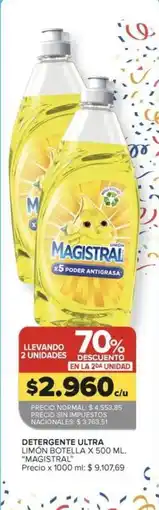 Carrefour Magistral - detergente ultra limón botella oferta
