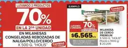 Carrefour Milanesas congeladas rebozadas de nalga/pollo/cerdo oferta