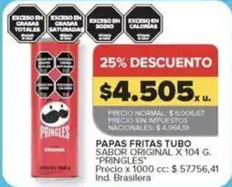 Carrefour Market Pringles - papas fritas tubo sabor original oferta