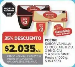 Carrefour Market Postre sabor vainilla/chocolate oferta