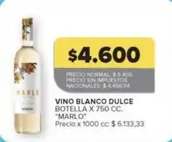 Carrefour Market Marló - vino blanco dulce oferta