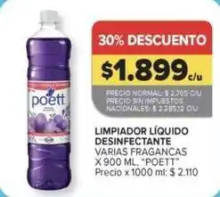 Carrefour Market Poett - limpiador líquido desinfectante oferta
