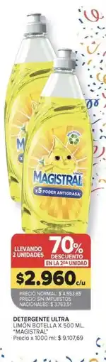 Carrefour Market Magistral - detergente ultra limon botella oferta