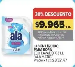 Carrefour Market Ala - jabón líquido para ropa eco lavado oferta