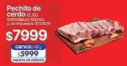 Supermercados Vea Pechito de cerdo el kg oferta