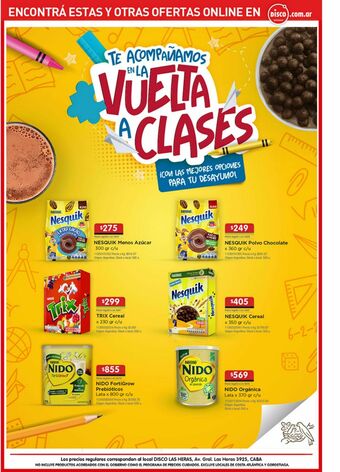 Disco Cacao en polvo nesquik oferta