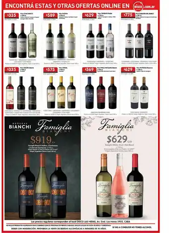 Disco Vino famiglia bianchi oferta