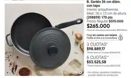 Avon B. sarten 26 cm diám. con tapa oferta