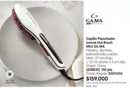 Avon Origen - cepillo planchador innova hot brush mini oferta