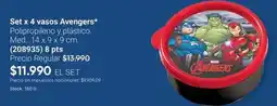 Avon Avengers - set x 4 vasos (208935) oferta