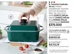 Avon Mm - b. cacerola cuadrada 26 cm oferta