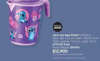 Jarra con tapa stitch