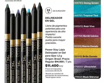 Avon - power stay lápiz delineador en gel para ojos