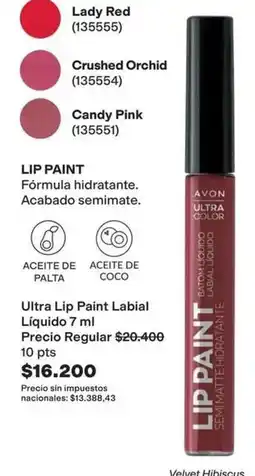Avon Avon - ultra lip paint labial liquido oferta