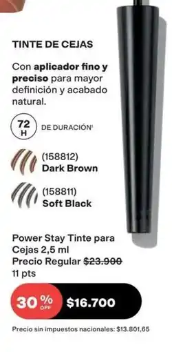 Avon Power stay tinte para cejas 2,5 ml oferta